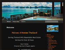 Tablet Screenshot of holmes4homesthailand.com